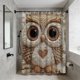 thumbnail image 5 of Yhmxh Decoración del baño Cortina de ducha con estampado de bordado falso, sin perforaciones, impermeable, especial para baño, resistente al agua y al moho. Gabinete de almacenamiento de baño, 5 of 5