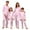 Pink, variant on Matching Family Christmas Pajamas Silk Christmas Pajamas Long Sleeve Pullover Holiday Nightwear Top and Pajamas Pants Christmas Eve Clothes