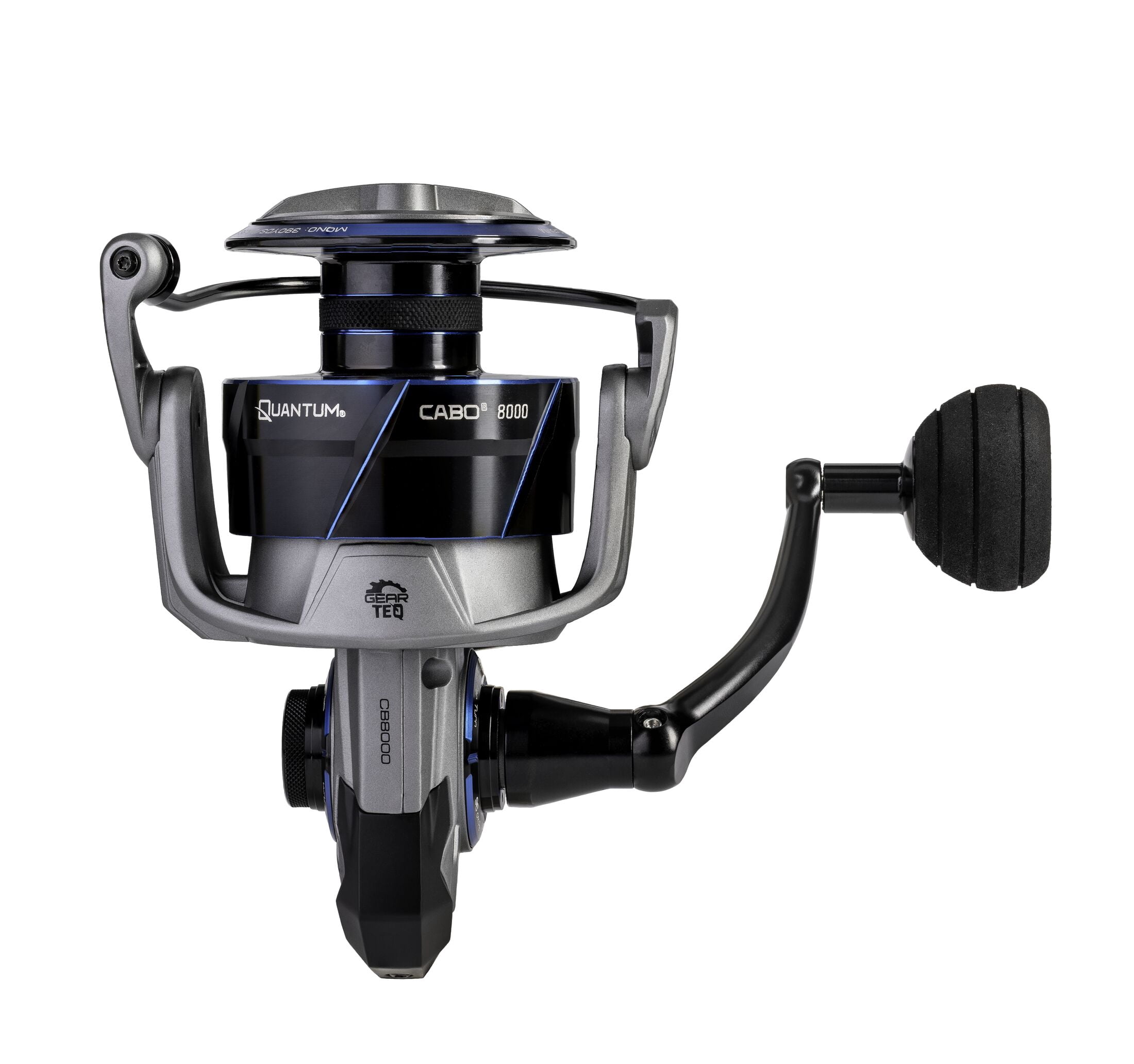 Quantum Cabo Spinning Fishing Reel, Size 8000, 4.7:1 Gear Ratio, 6+1 Bearings