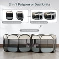 thumbnail image 2 of Dog Playpens Indoor Outdoor, DOMIPET 2 IN1  Pop-up Dog Pet Tent, Portable Mesh Pet Playpen, Foldable Dog Enclosure, Cat Cage Houses, 2 of 9