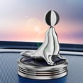 thumbnail image 4 of Yimiti Car Center Console Car Mounted Aromatherapy Solar Sea Lion Decoration--Black, 4 of 9