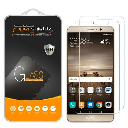 [2-Pack] Supershieldz for Huawei Mate 9 Tempered Glass Screen Protector, Anti-Scratch, Anti-Fingerprint, Bubble Free