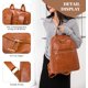 thumbnail image 4 of Mochila para mujer, minimochila de cuero PU, bolso de hombro informal, mochilas de moda para mujer, mochila de viaje, 4 of 5