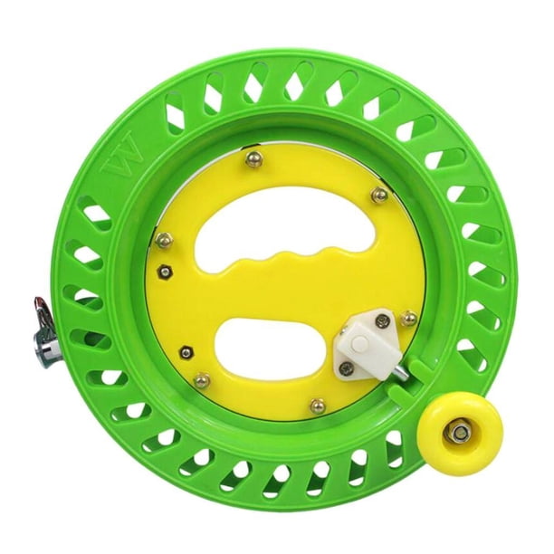 Enrollador de Carrete de Cuerda DYNWAVEMX Carrete de pesca al aire libre 22 Cm Verde
