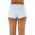 thumbnail image 2 of ToBeInStyle Women's Dolphin Style Drawstring Cotton Shorts - White - Small, 2 of 7