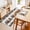 Brown, Cream, Black, variant on 2x3 Ft Entryway Area Rug, Cabin Elk Forest Kitchen Rug Runner Washable Floor Mat, Farmhouse Pine Tree Black Plaid Non Slip Indoor Door Mat Throw Carpet for Bathroom Living Room Bedroom