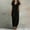Black, variant on Elvqul Sundresses for Women V Neck Summer Midi Dresses Short Sleeve Pullover Going Oout Flowy Womens Casual Dresses