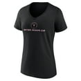 thumbnail image 2 of Women's Black Inter Miami CF Shielded Logo V-Neck T-Shirt, 2 of 3