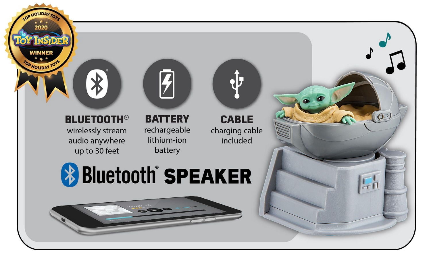 Baby Yoda Bluetooth Character Speaker