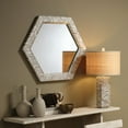 thumbnail image 2 of Lucille Mother of Pearl Table Lamp with Raffia Shade, 2 of 6