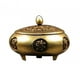 thumbnail image 2 of Mini quemador de incienso Porta incienso de latón Aleación linda portátil con tapa Soporte de incienso Cuenco de incienso para sala de té Decoración Buda Macarena Mini quemador de incienso, 2 of 8