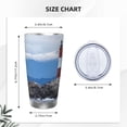 thumbnail image 4 of Bingfone Lighthouse On The Waters for 20 Oz Stainless Steel Travel Mug Double Wall Water Coffee Cup for Home,Office, Outdoor Works Great for Ice Drinks and Hot Beverage-Straw Two-piece Set, 4 of 8