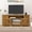 Rustic Brown, variant on Uforic 70'' Farmhouse TV Stand with 2 Shelves, Suitable for TVs up to 80'', Gray