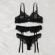 thumbnail image 5 of Gibobby Tangas de mujer sexy encaje Día de San Valentín Calzoncillos Ropa interior Sujetador Ropa de dormir Body Mujeres Liga Lencería Sexy Encaje Íntimos(Negro, CH), 5 of 5
