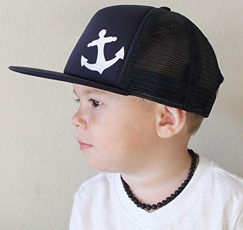 Born to Love Baby Boy Infant Trucker Sun Hat Toddler Baseball Cap White and Blue Lightning Hat 