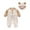 Khaki, variant on Uaswgudfs Infant Toddler Jumpsuit Baby Bear Print Winter Warm Cotton Onesie Cute Boys Girls Outfits Set with Hat 3M-3T