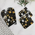 thumbnail image 5 of Afternoon Tea Heat Resistant Microwave Oven Gloves Set for BBQ Baking Grilling,Baking Gifts Cooks for Women,Housewarming Gifts for New Home, 5 of 6