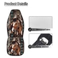 thumbnail image 5 of Yuyamidu Southwest Aztec Horse Car Seat Covers for Front Seats Tribal Gemoetric Auto Seat Cover Sets Waterproof Universal Fit for Most Vehicle, 5 of 7