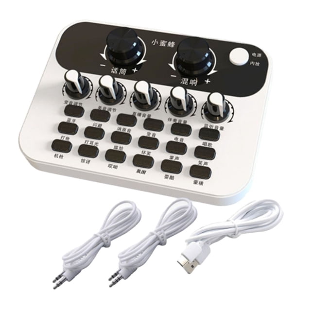 Tarjeta de sonido Disfrute Live Broadcaster con micrófono de condensador altamente sensible