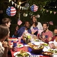 thumbnail image 5 of Z52LingLing Decoration Independence Day Decorative Lantern Hanging Set, 30cm 3 Pieces American Flag Paper Lantern for Party Decor, 5 of 6