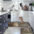 thumbnail image 2 of GALMAXS7 Brown Grey Kitchen Rugs Abstract Art Kitchen Mats and Rugs Set of 2 Kitchen Floor Rugs Mats, 2 of 5