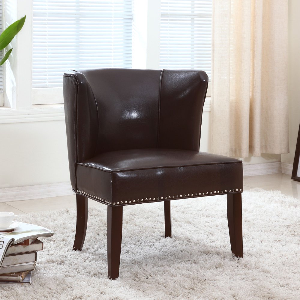 Best Master Furniture's Contemporary Faux Leather Living Room Accent