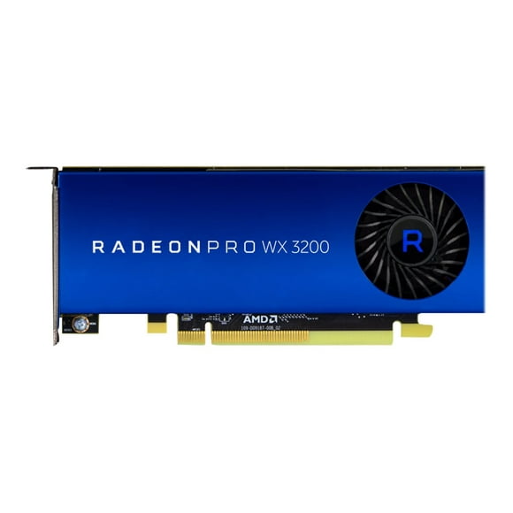 AMD Radeon Pro WX 3200 - Graphics card - Radeon Pro WX 3200 - 4 GB GDDR5 - PCIe 3.0 x16 low profile - 4 x Mini DisplayPort - promo - for Workstation Z2 G4 (MT, SFF), Z2 G5 (SFF), Z2 G8, Z4 G4, Z6 G4, Z8 G4