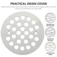 thumbnail image 5 of Round Bathtub Drain Stopper Plug with Hair Strainer for Sink and Shower Floor Cover Bathroom Accessory, 5 of 6