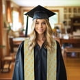 thumbnail image 6 of Kdxio Yellow With Teal Marble Graduation Stole Class, Graduation Sash, Unisex Adult 36" Academic Commencements-Flattened, 6 of 7