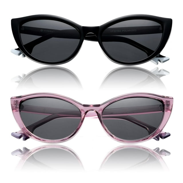 Gafas de Sol VIVIENFANG Retro Polarizadas de Ojo de Gato 2025 para Mujeres