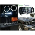 thumbnail image 2 of Spec-D Tuning 2LHP-RAM02G-TM Dodge Ram 1500 2500 Smoked Led Halo Projector Head Lights, 2 of 2