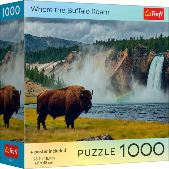 Trefl Red Where the Buffalo Roam 1000 Piece Puzzle