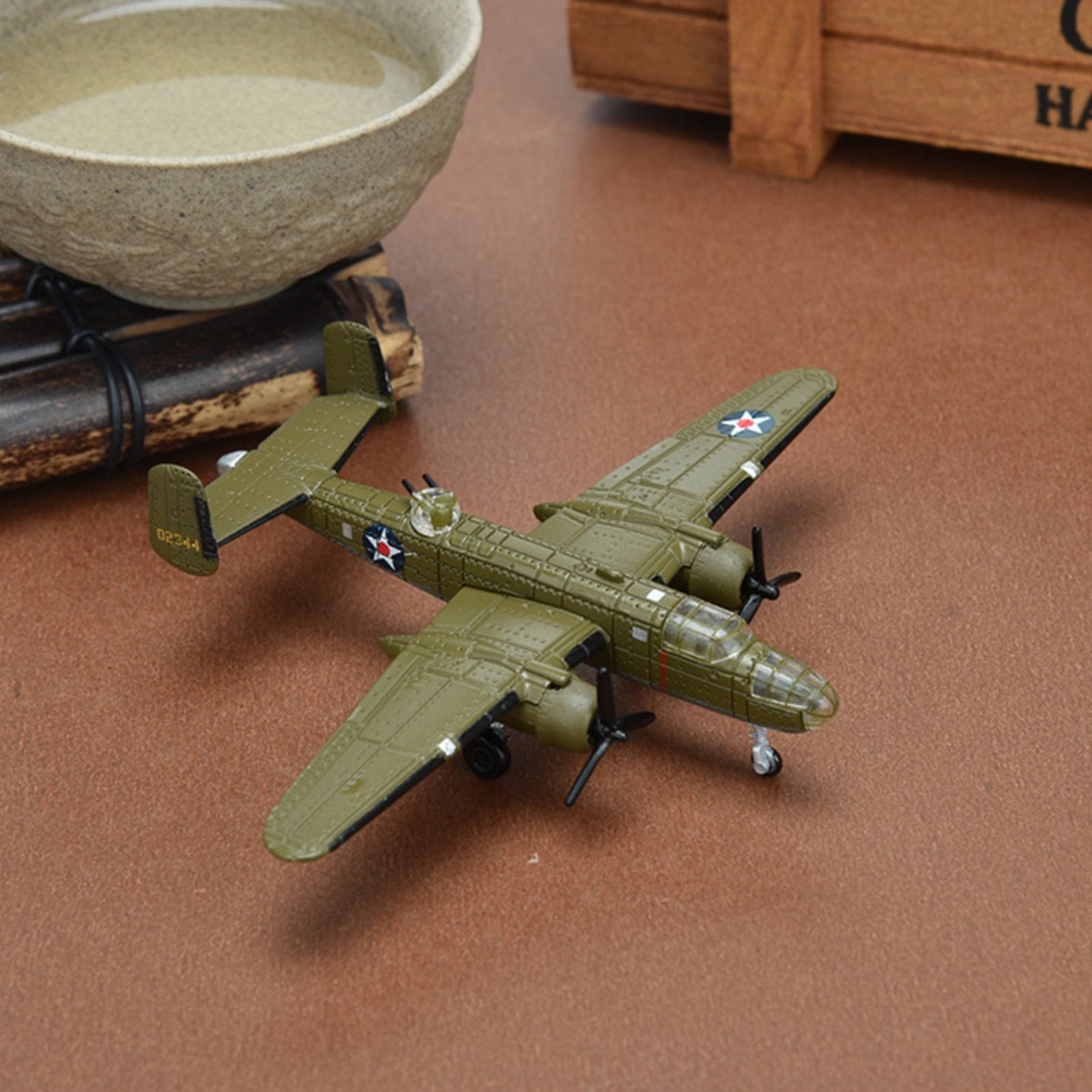 APPLAYERR US B-25 Mitchell Bomber WWII Model Plane 1 200 Scale Alloy Collectible 3.1” Decor Aircraft Lover Gift