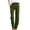 Army Green, variant on SwiftWear Women's Linen-Look Drawstring Waist Cargo Pants with Side Pockets,Plus Size Loose Fit Casual Trousers Breathable Lounge Pants S-3XL