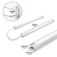 thumbnail image 4 of Dimmable 12-Inch Under Cabinet Lighting - 6 Pack Linkable LED Lights for Kitchen, Closet, Workbench, Desk, Cupboard, and Garage - 120V Plug-in & Hardwired, Cold White 6000K, 4 of 6