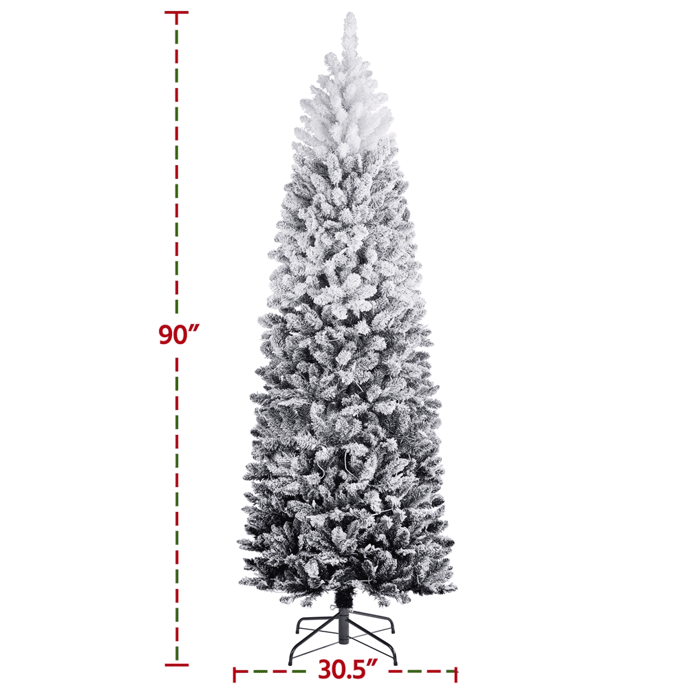 Renwick 7.5ft Prelit Artificial Christmas Tree with 350 Incandescent Lights, Black Gradient