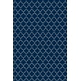 thumbnail image 2 of Aspen Brands RUG10B23 Tapis Design Quaterfoil 2 x 3 Pi. - Bleu & Blanc, 2 of 2