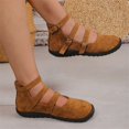 thumbnail image 5 of Willtoo Womens Ankle Strap Flat Shoes Casual Round Toe Walking Shoes with Metal Buckles Comfortable Non Slip Mary Janes, 5 of 5