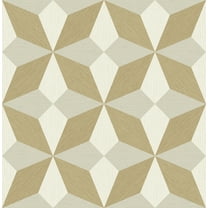 Decorline Valiant Gold Faux Grasscloth Mosaic Wallpaper