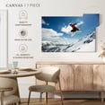thumbnail image 5 of Elephant Stock Skier In The Air Wall Art - Horizontal Canvas Wall Art - Living Room Wall Decor - Sports Canvas - Teal And Gray Decor - 30" x 20", 5 of 8