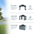 thumbnail image 5 of Segmart 10' x 12' Hardtop Gazebo with Galvanized Steel Double Roof, 5 of 8