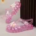 thumbnail image 5 of DuoJiaJ Breathable Jelly Sandals For Girls Soft Sole Fashion Summer Beach Shoes With Open Toe Design Girls Closed Toe Sandals Size 1, 5 of 5