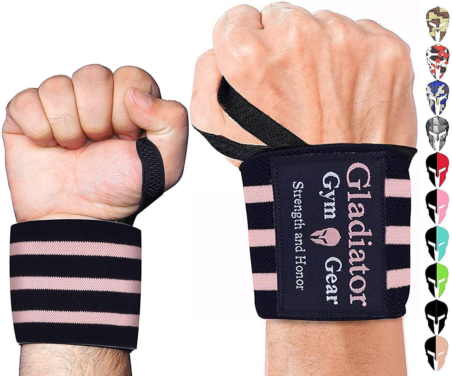 Weight Lifting Wrist Wraps with Thumb Loops Wrist