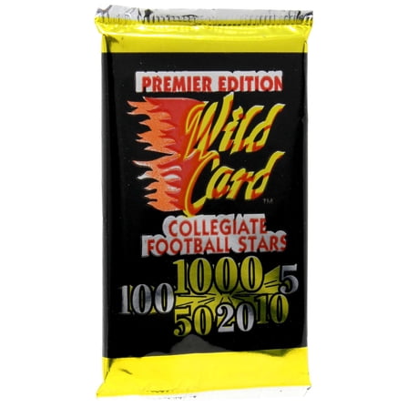 NFL Wild Card 1991 Collegiate Football Trading Card HOBBY Pack