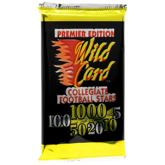 NFL Wild Card 1991 Collegiate Football Trading Card HOBBY Pack