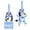 Bluey, variant on Bluey Luggage Tag for Boys 2 Piece Set 4.25" Bluey Kids Luggage Tags for Suitcases Travel Essentials Travel Cruise Ship Essentials Luggage Identifier