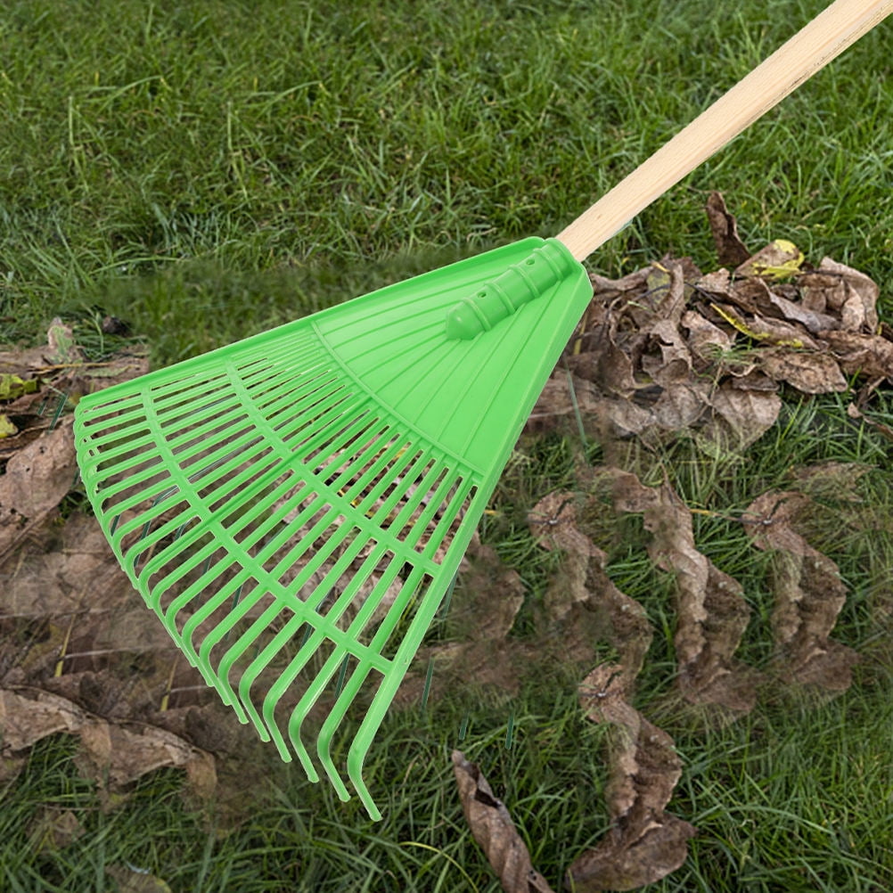 WHAMVOX Garden Leaf Rake for Cleaning Leaves in Yard with PP Material and Assorted Colors 2pcs