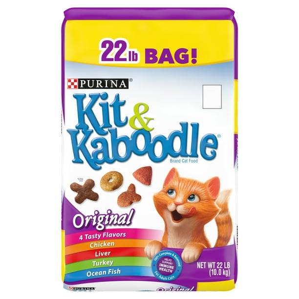 Purina Kit & Kaboodle Dry Cat Food, Original 22 lb. Bag