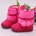 thumbnail image 3 of lnmuld Kids Boots Winter Girls Boots with Side Zipper Warm Lined Comfortable Non Sole for Toddler Kids Outdoor Daily Wear Size:9.5, 3 of 4