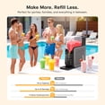 thumbnail image 5 of Flimma Multi-Functional Slushie Machine, 15-Minute Fast Freezing, 5 One-Touch Presets (Slush/Milkshake/Cocktail), 2.8-18% ABV Support, Large Capacity  AS301, 5 of 18